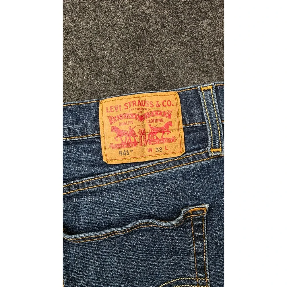Levis 541 Athletic Fit Denim Shorts Mens 33 Medium Wash Blue Jeans Short